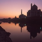 Taj-silhouette-and-river