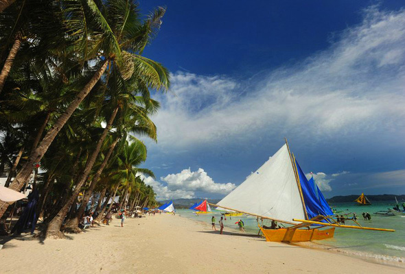 Boat Beach Boracay Philippines